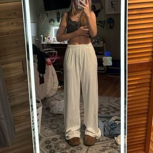 white fox lounge pants